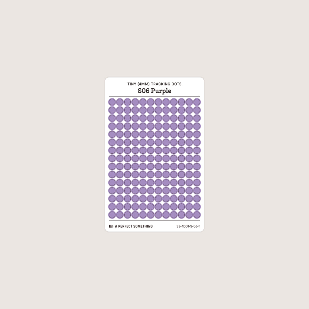 Tiny (4mm) Tracking Dot Stickers: Standard Color Palette