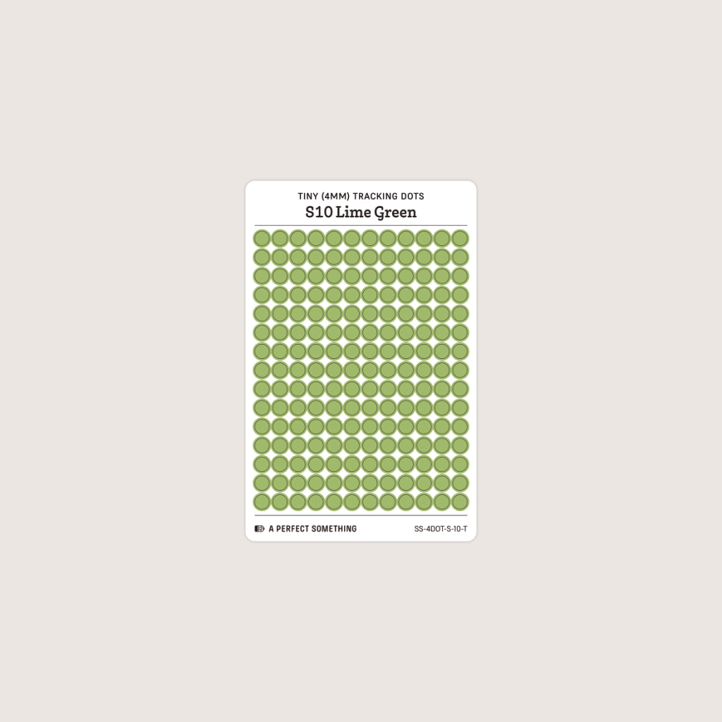 Tiny (4mm) Tracking Dot Stickers: Standard Color Palette