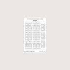 Tiny (4mm) Rating Stickers: Blank Stars
