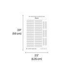 Tiny (4mm) Rating Stickers: Blank Stars