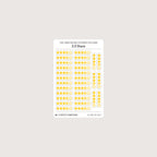 Tiny (4mm) Rating Stickers: Yellow Stars