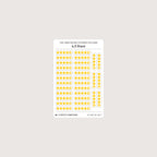 Tiny (4mm) Rating Stickers: Yellow Stars