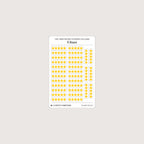 Tiny (4mm) Rating Stickers: Yellow Stars