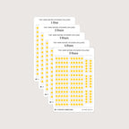 Tiny (4mm) Rating Stickers: Yellow Stars