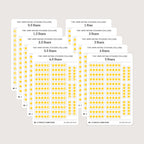 Tiny (4mm) Rating Stickers: Yellow Stars