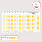 Tiny (4mm) Rating Stickers: Yellow Stars