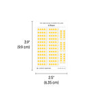 Tiny (4mm) Rating Stickers: Yellow Stars