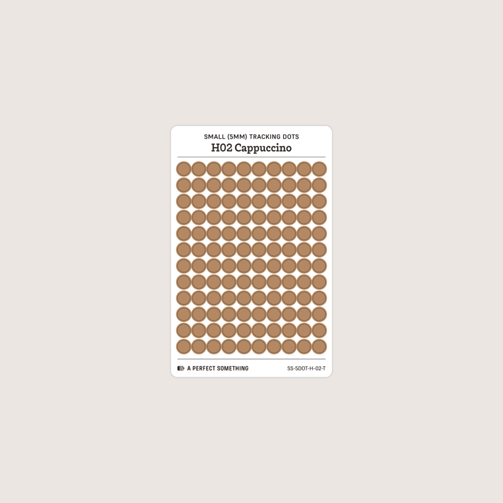 Small (5mm) Tracking Dot Stickers: Hobonichi Color Palette