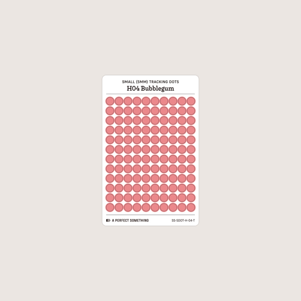 Small (5mm) Tracking Dot Stickers: Hobonichi Color Palette