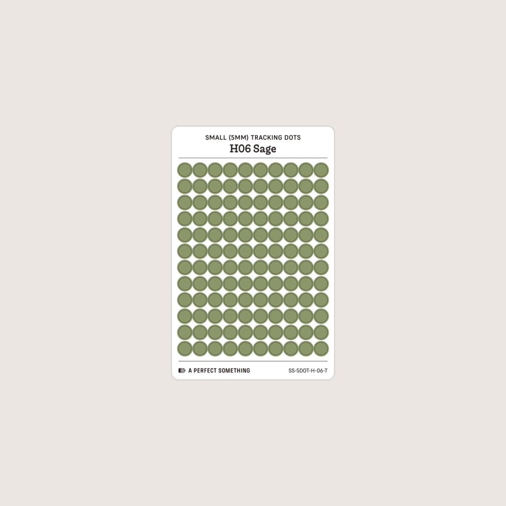 Small (5mm) Tracking Dot Stickers: Hobonichi Color Palette