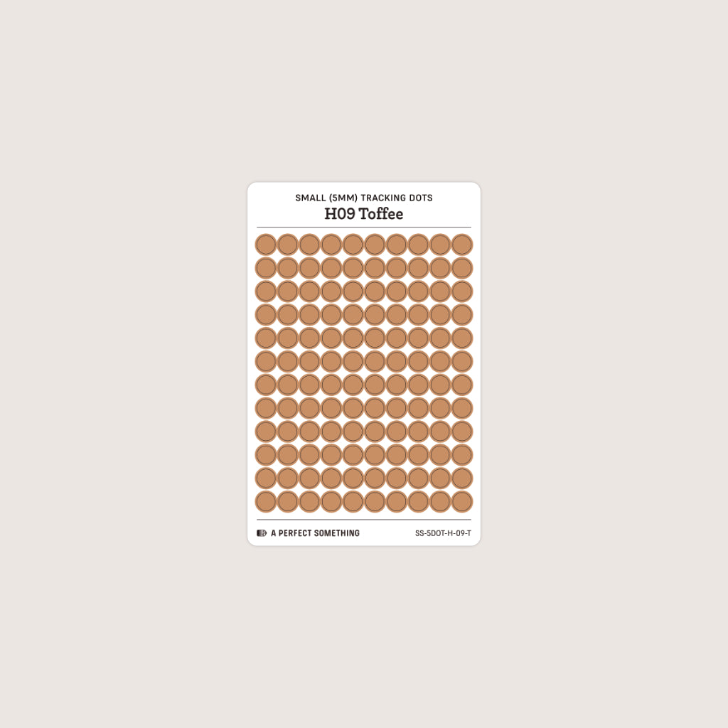 Small (5mm) Tracking Dot Stickers: Hobonichi Color Palette