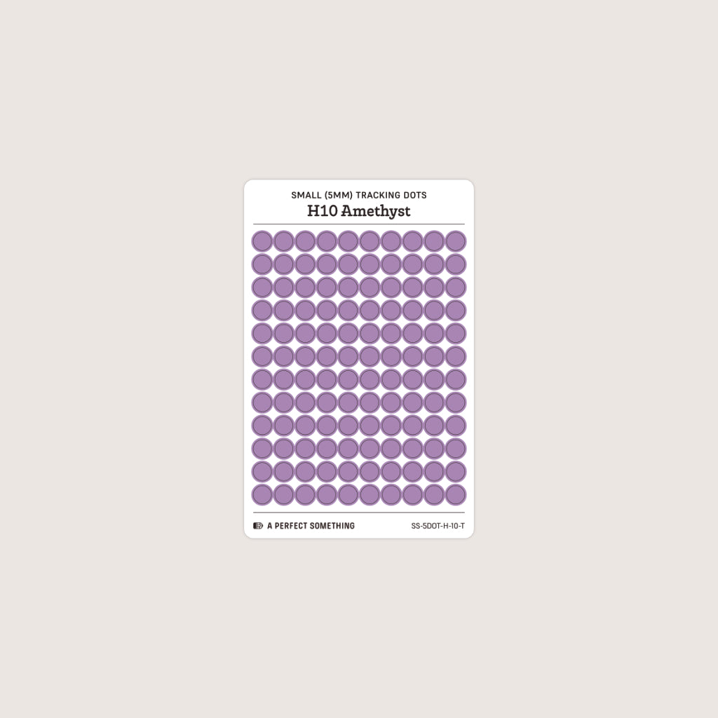 Small (5mm) Tracking Dot Stickers: Hobonichi Color Palette