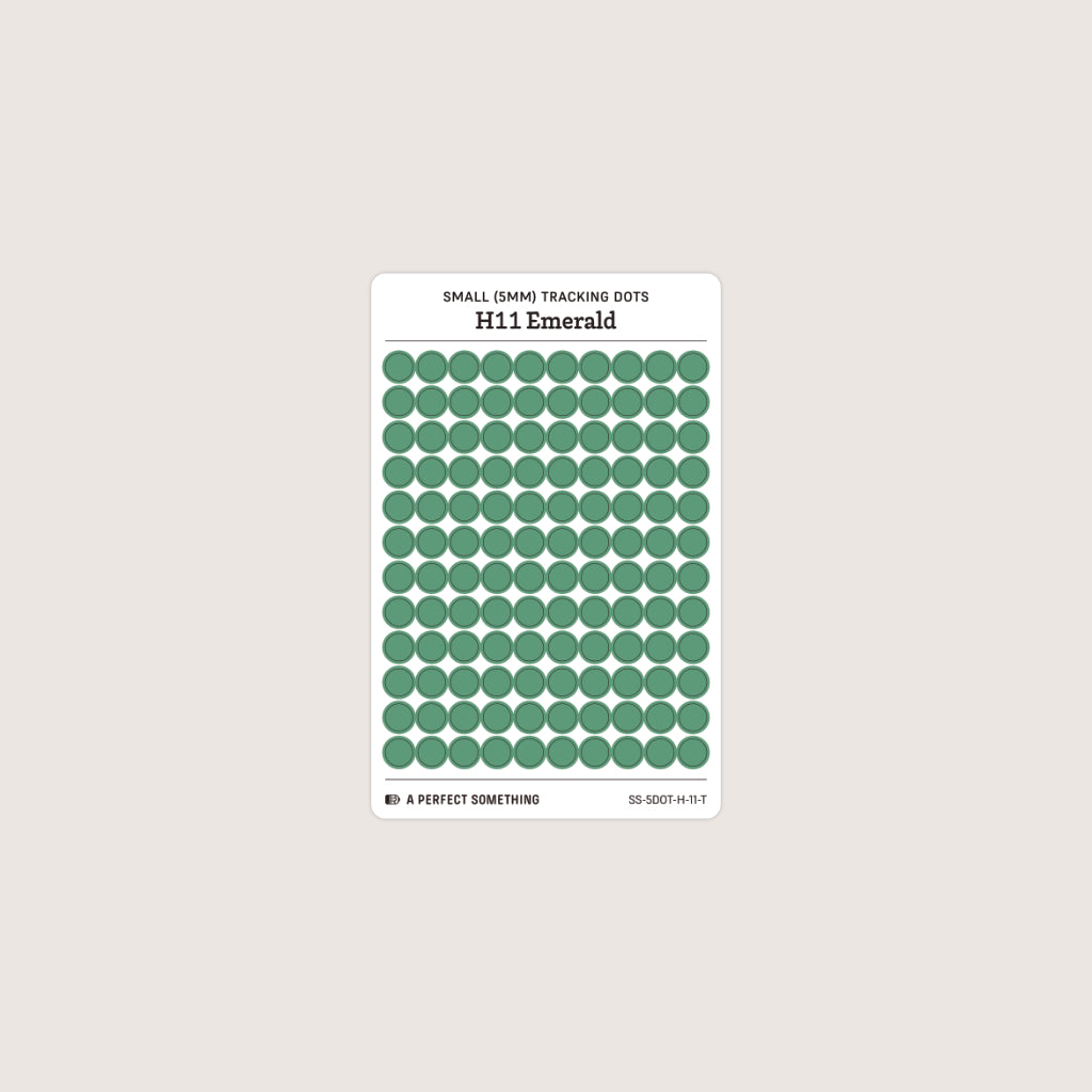Small (5mm) Tracking Dot Stickers: Hobonichi Color Palette