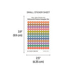 Small (5mm) Tracking Dot Stickers: Hobonichi Color Palette Sampler Sets