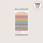 Small (5mm) Tracking Dot Stickers: Hobonichi Color Palette Sampler Sets