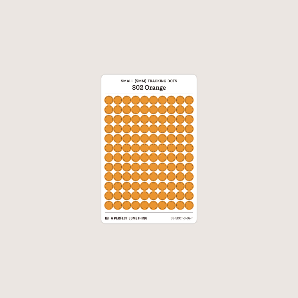 Small (5mm) Tracking Dot Stickers: Standard Color Palette