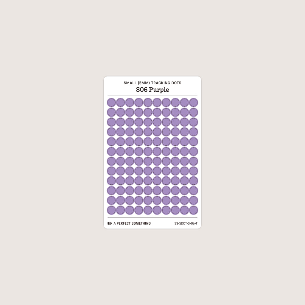 Small (5mm) Tracking Dot Stickers: Standard Color Palette