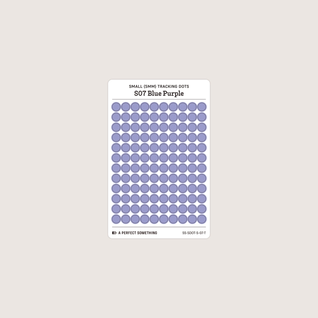 Small (5mm) Tracking Dot Stickers: Standard Color Palette