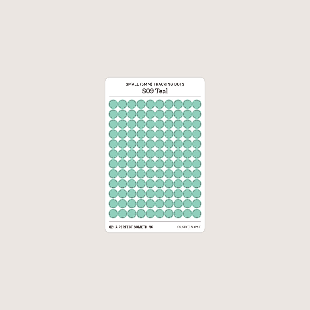 Small (5mm) Tracking Dot Stickers: Standard Color Palette