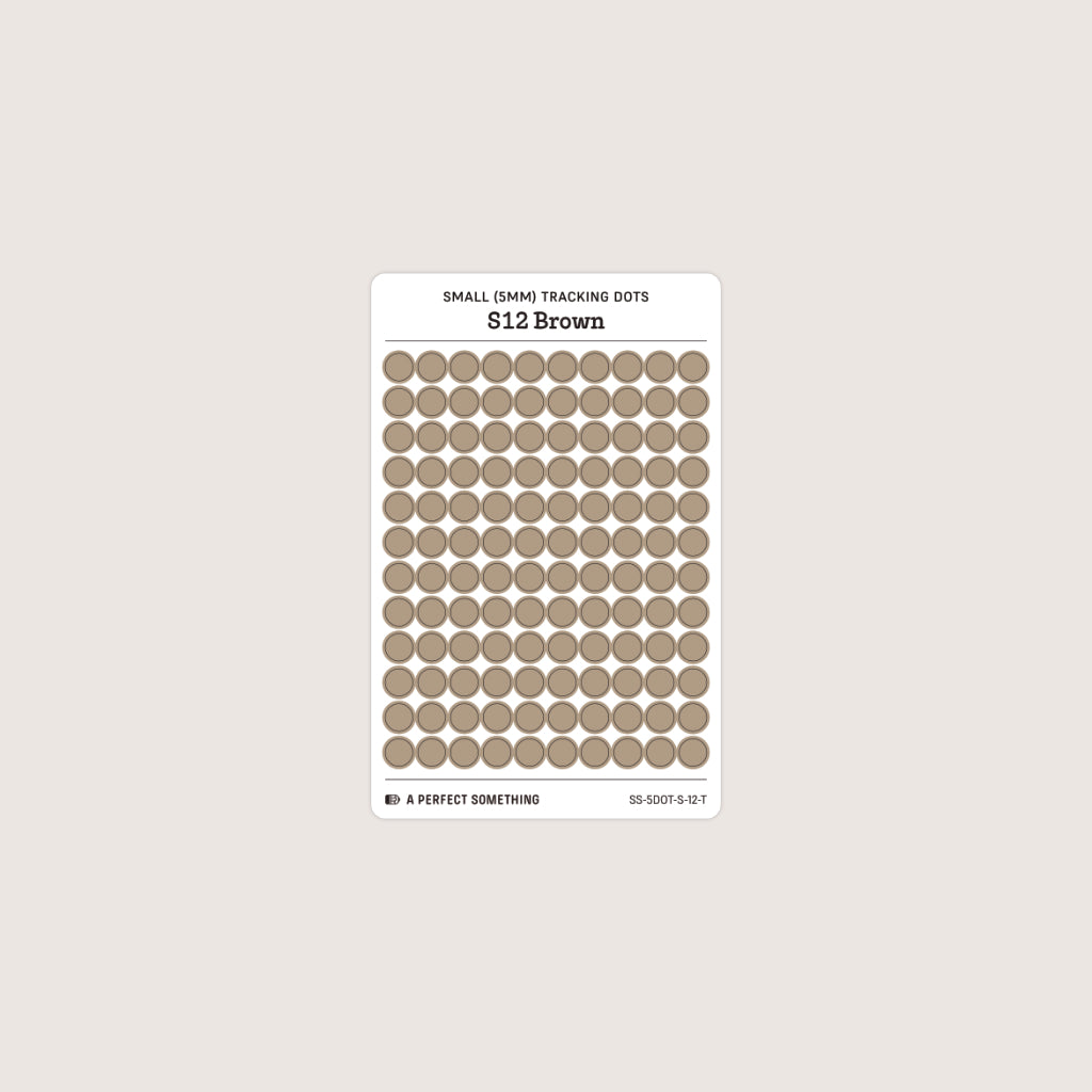 Small (5mm) Tracking Dot Stickers: Standard Color Palette
