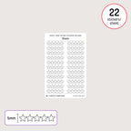 Small (5mm) Rating Stickers: Blank Stars