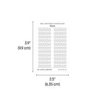 Small (5mm) Rating Stickers: Blank Stars