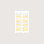 Small (5mm) Rating Stickers: Yellow Stars