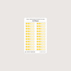 Small (5mm) Rating Stickers: Yellow Stars
