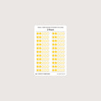Small (5mm) Rating Stickers: Yellow Stars