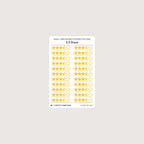 Small (5mm) Rating Stickers: Yellow Stars