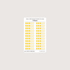 Small (5mm) Rating Stickers: Yellow Stars