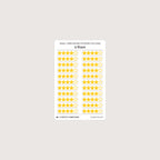 Small (5mm) Rating Stickers: Yellow Stars