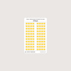 Small (5mm) Rating Stickers: Yellow Stars
