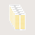 Small (5mm) Rating Stickers: Yellow Stars