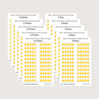 Small (5mm) Rating Stickers: Yellow Stars