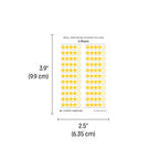Small (5mm) Rating Stickers: Yellow Stars