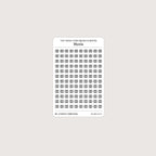 Tiny (4mm) Media Icon Stickers (Black and White)
