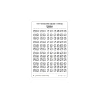 Tiny Media Icon Stickers (Black and White)