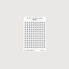 Tiny (4mm) Media Icon Stickers (Black and White)