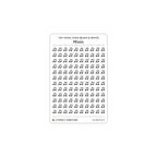 Tiny Media Icon Stickers (Black and White)