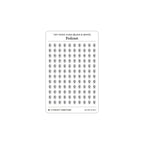 Tiny Media Icon Stickers (Black and White)