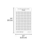 Tiny Tennis Icon Stickers (Black and White)